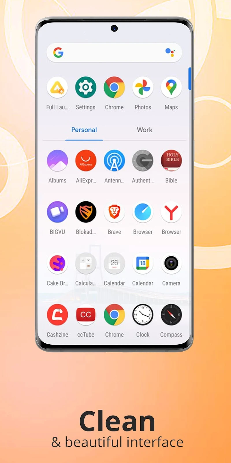 Full Launcher: Fresh & Clean preview